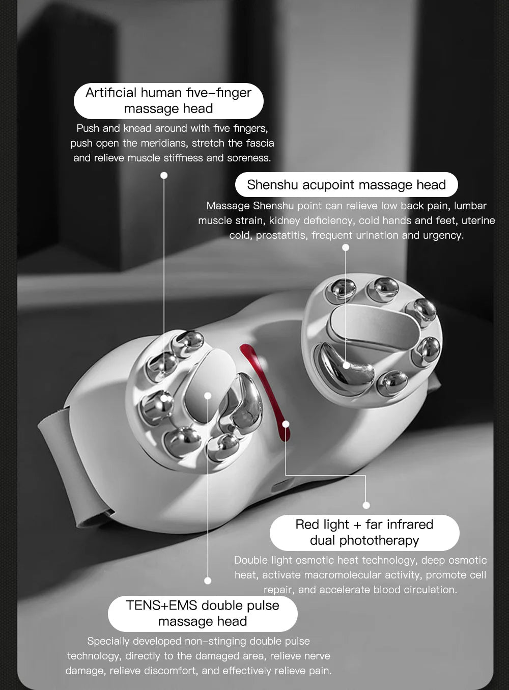 EMS Infrared Waist Massager